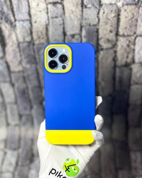 Чехол для iPhone 11 Pro с цветом флага Украины Сине-желтый