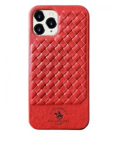 Чехол для iPhone 12 Ravel Santa Barbara Polo Красный