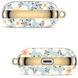 Дизайнерський чохол для Apple Airpods Pro 2 з весняними квітами Блакитний з золотим кільцем