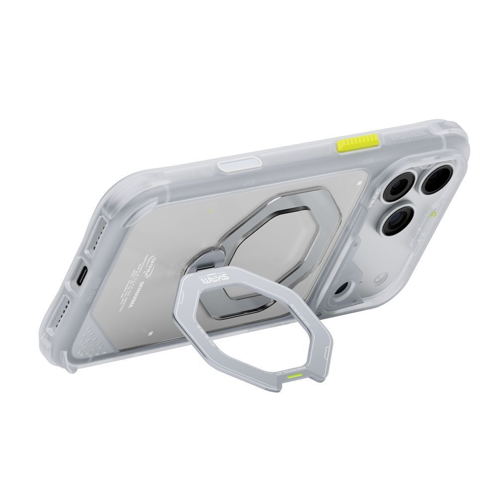Чехол для iPhone 18 Pro Skinarma Saturn (2026) (Mag-Charge with Rotating Kick-stand) Frost