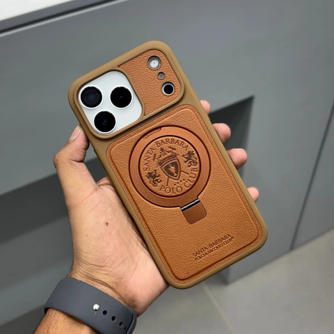 Чехол для iPhone 17 Pro Max Primo Santa Barbara Polo Brown