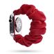 Ремешок красный для Apple Watch 42-45 мм (Series 6/5/4/3/2) + резинка для волос