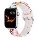 Женский силиконовый ремешок "Цветы" для Apple Watch 38-41 мм (Series 6/5/4/3/2)