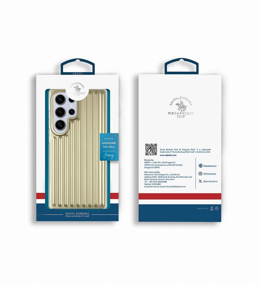 Чехол для Samsung Galaxy S25 Ultra Santa Barbara Polo Jeremy Desert Titanium