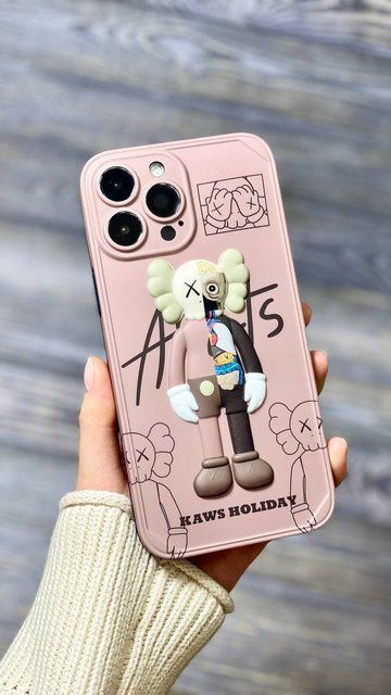 Чехол Kaws Holiday Dissected Companion для iPhone XS Max Коричневый