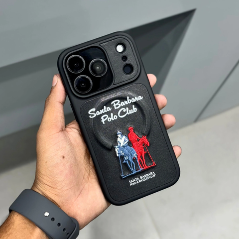 Чехол для iPhone 17 Pro Max Questa Santa Barbara Polo Black