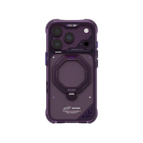 Чехол для iPhone 18 Pro Skinarma Saturn (2026) (Mag-Charge with Rotating Kick-stand) Burgundy