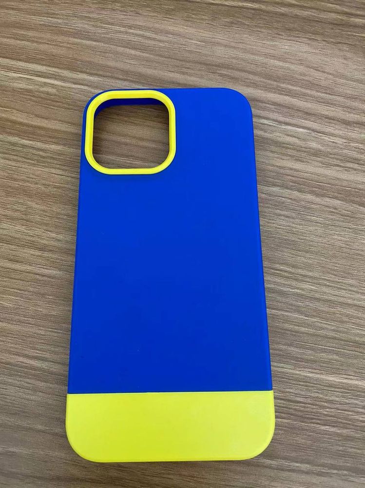 Чехол для iPhone X/XS с цветом флага Украины Сине-желтый