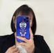 Чехол для iPhone 13 3D Kaws Opera Mask Синий
