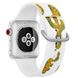 Белый силиконовый ремешок "Кактус" для Apple Watch 38-41 мм (Series 6/5/4/3/2)