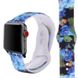Силиконовый ремешок "Синие розы" для Apple Watch 38-41 мм (Series 6/5/4/3/2)