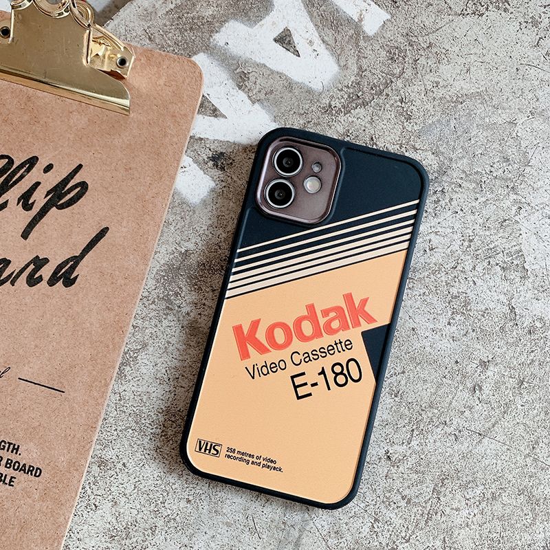 Винтажный чехол Kodak для iPhone 12 с защитой камеры