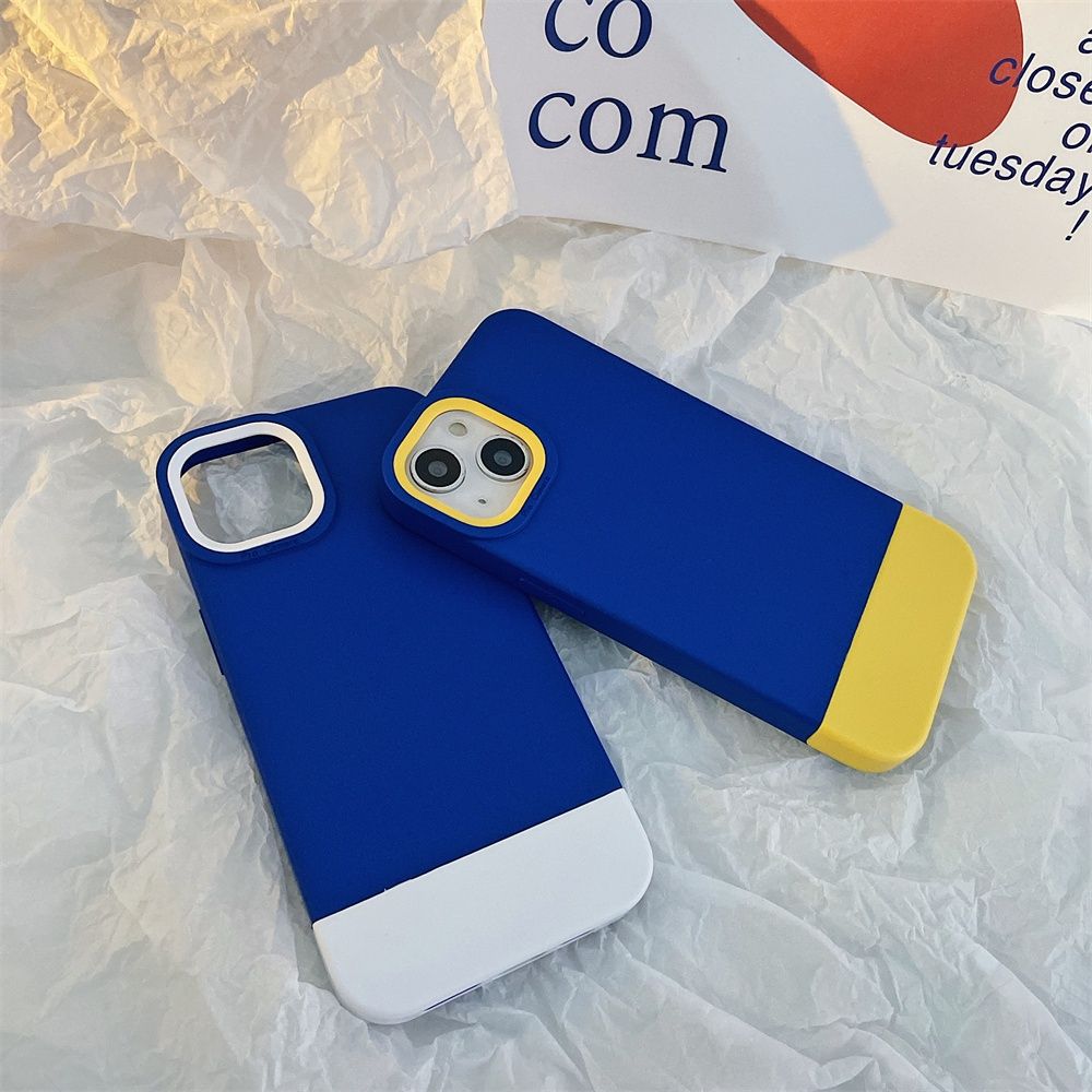 Чехол для iPhone 7 Plus/8 Plus с цветом флага Украины Сине-желтый
