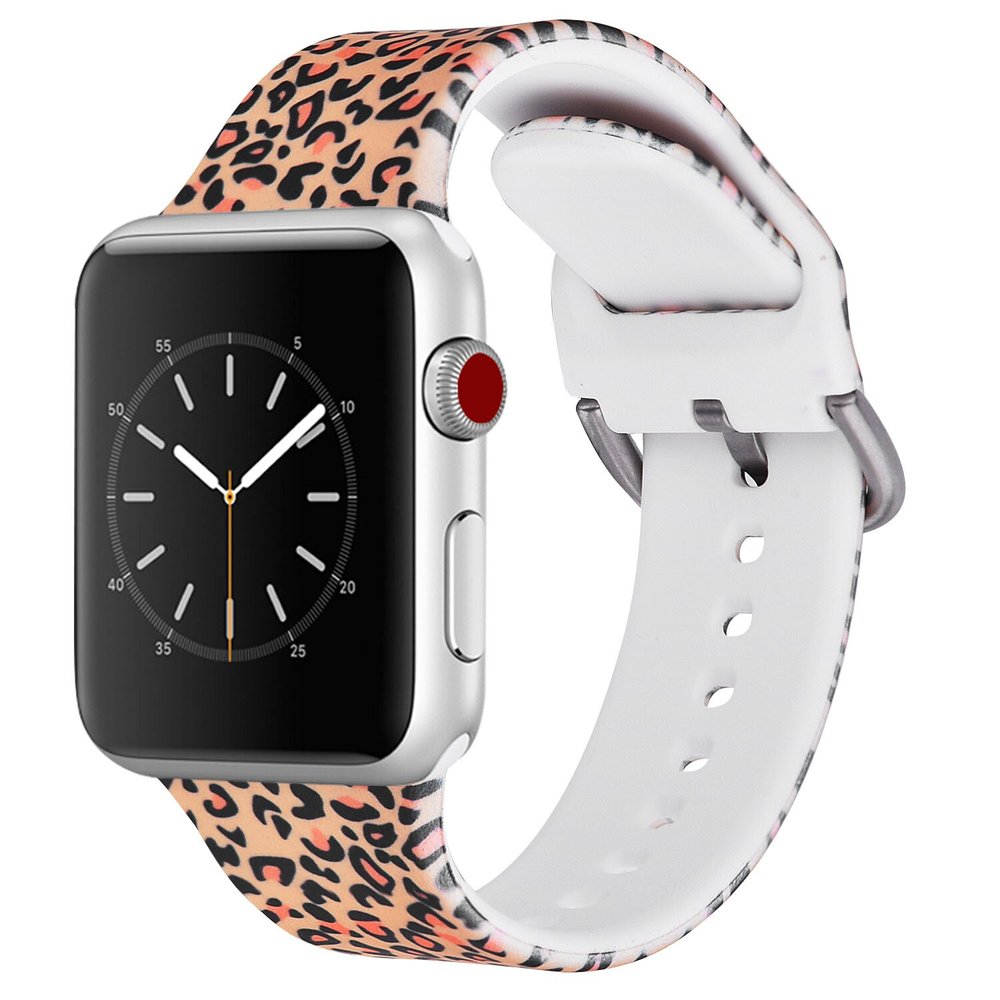Жіночий силіконовий ремінець "Гепард" для Apple Watch 38-41 мм (Series 6/5/4/3/2)