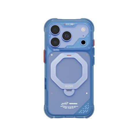 Чехол для iPhone 18 Pro Skinarma Saturn (2026) (Mag-Charge with Rotating Kick-stand) Blue