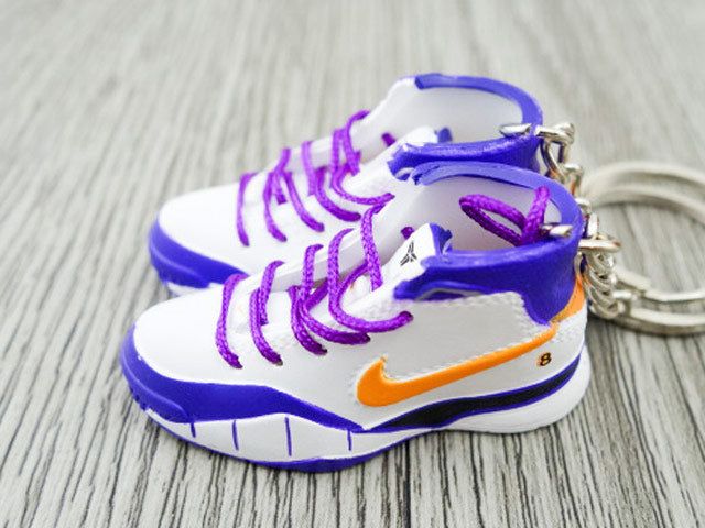 Брелок (ключниця) Nike Kobe 1 Proto Think 16 3D міні-кроссовки Синій, 1 пара