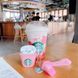Силіконовий 3D чохол для Apple Airpods Pro + брелок Морозиво Starbucks Рожевий