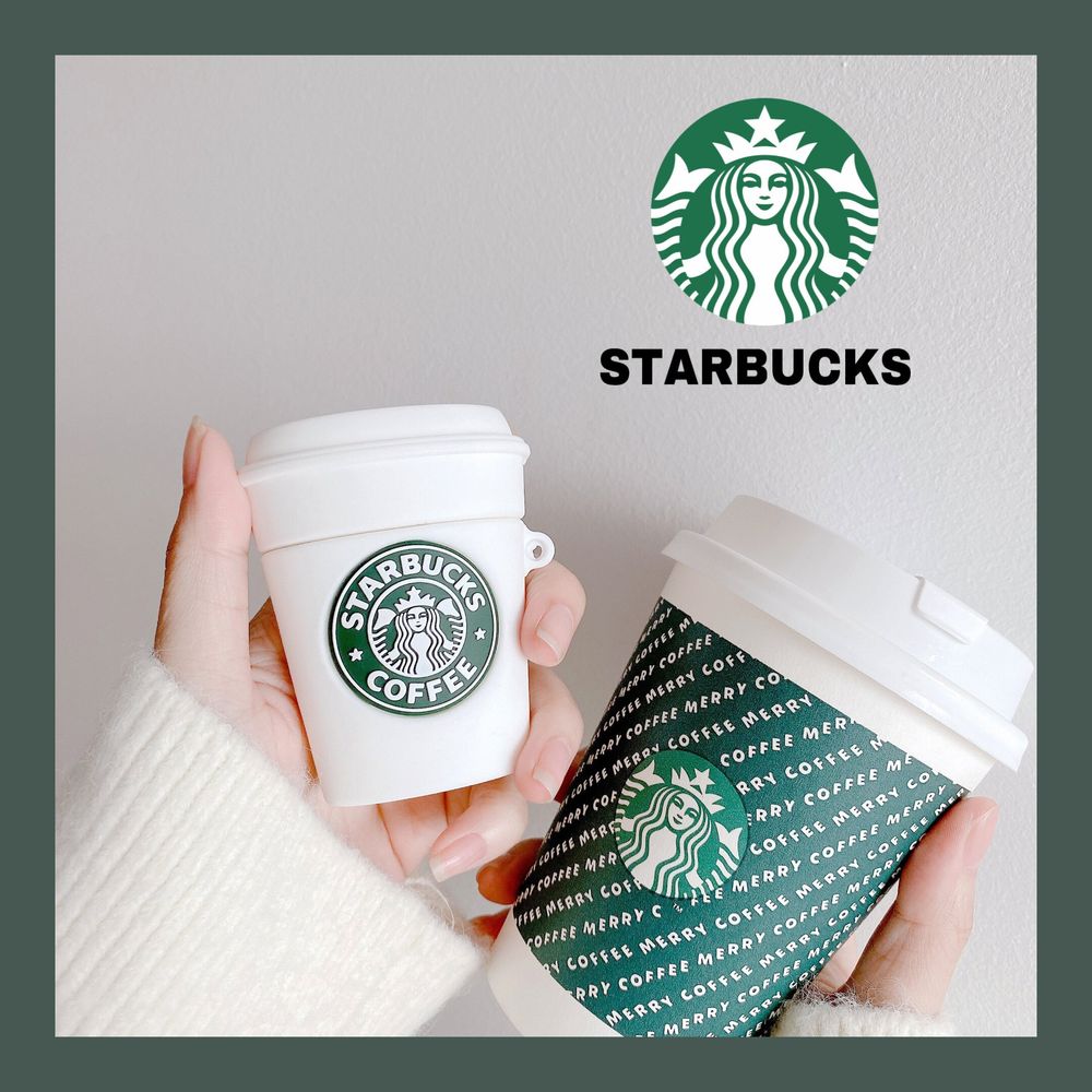 Силиконовый 3D чехол "Starbucks Coffe" для Apple Airpods 1/2