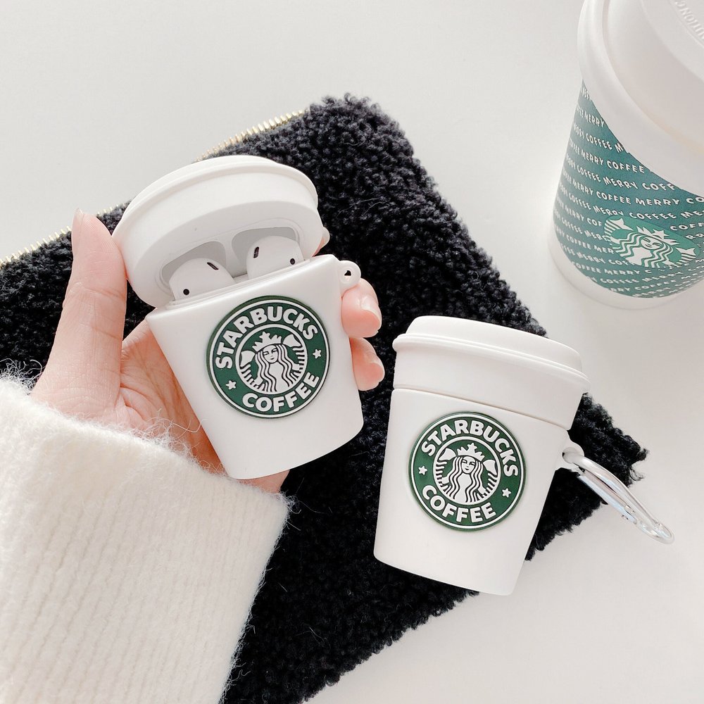 Силиконовый 3D чехол "Starbucks Coffe" для Apple Airpods 1/2