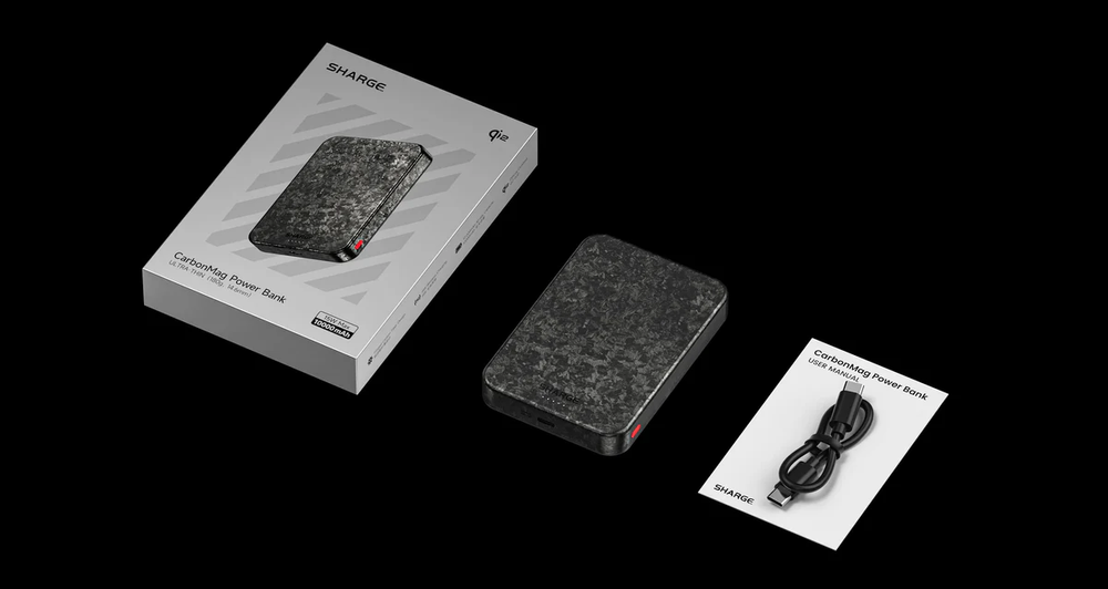 Внешний аккумулятор (Power Bank) Sharge CarbonMag 5000 mAh