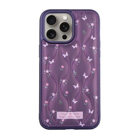 Чехол для iPhone 15 Pro Max Flowers Purple