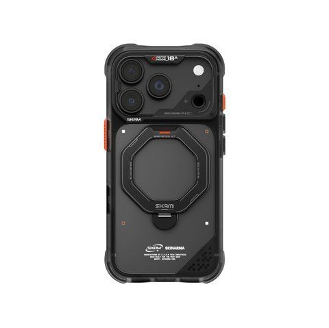 Чехол для iPhone 18 Pro Skinarma Saturn (2026) (Mag-Charge with Rotating Kick-stand) Black