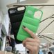 Зеленый пуферний чехол-пуховик для iPhone XR