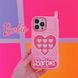 Чохол для iPhone 11 Pro Max 【Barbie】Love Retro Telephone Рожевий