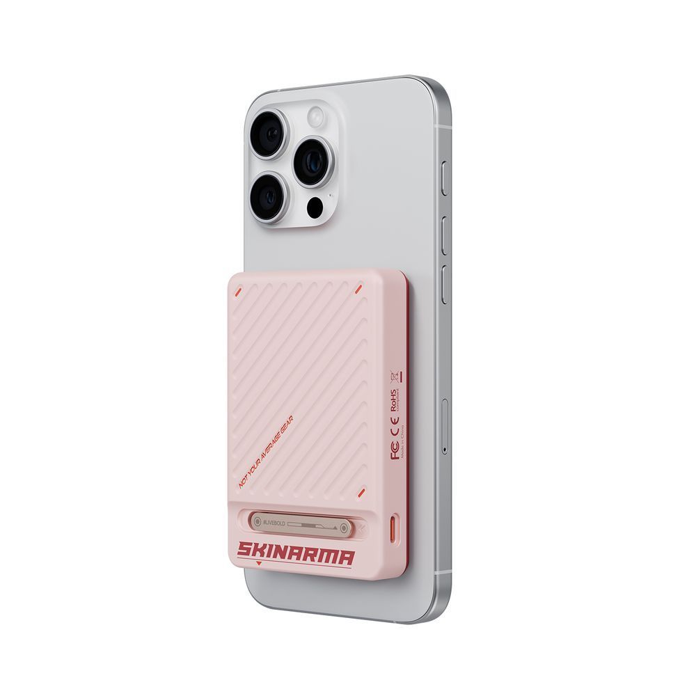 Внешний аккумулятор Skinarma ARC Skinarma Magnetic Powerbank with Integrated Stand 10000 mAh 20W USB-C PD Pink