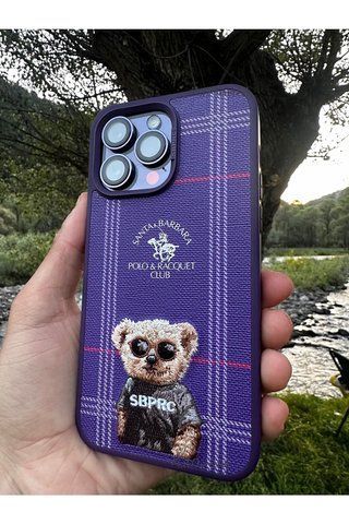 Чохол Santa Barbara Polo Dustin Bear для iPhone 14 Pro Фіолетовий