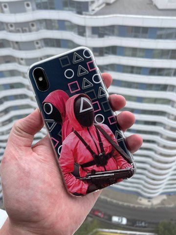 Чохол для iPhone 11 Pro "Гра в кальмара Солдати" Прозорий