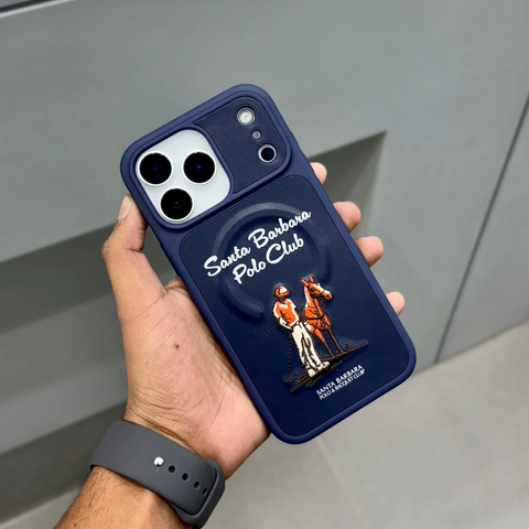 Чехол для iPhone 17 Pro Max Questa Santa Barbara Polo Navy