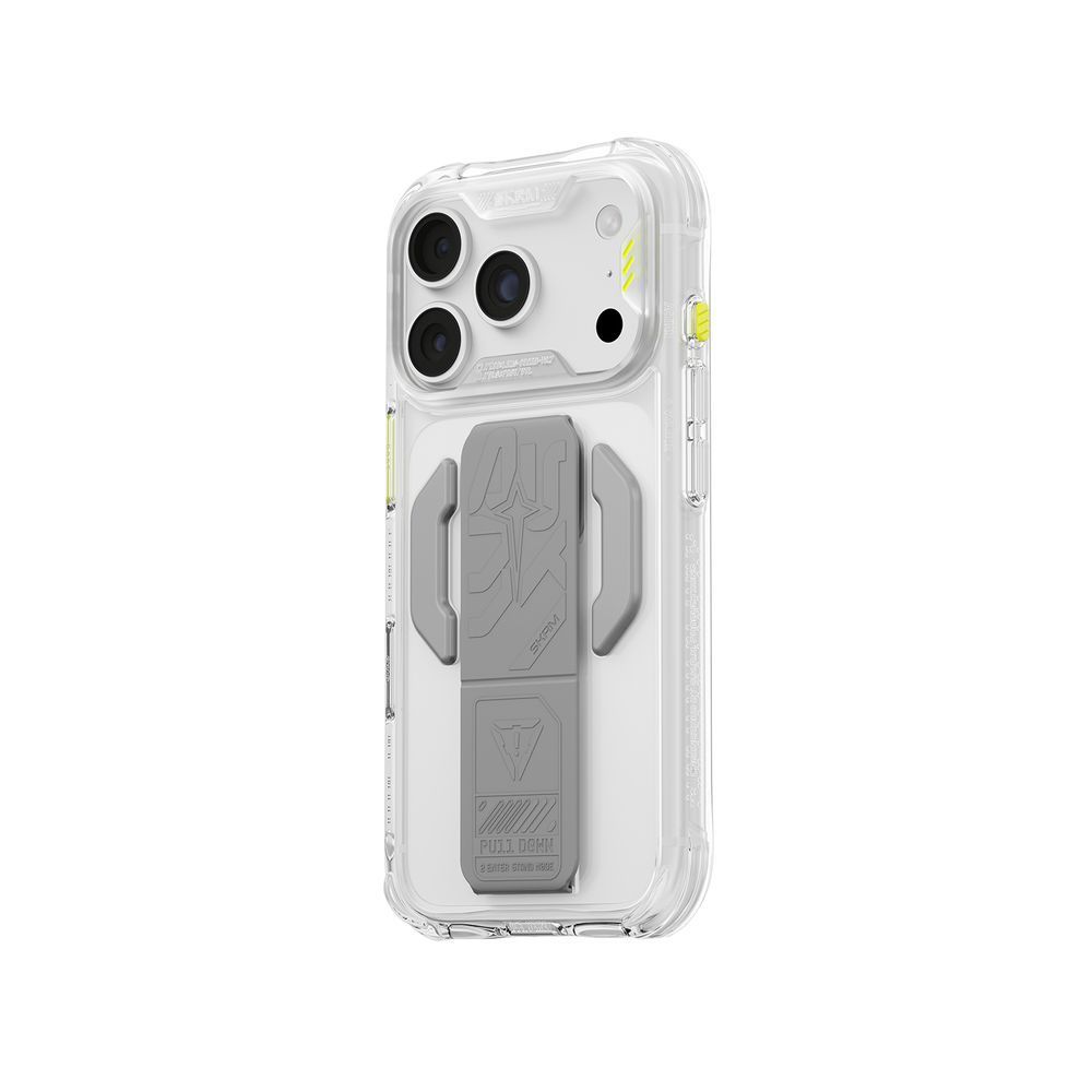 Чехол для iPhone 18 Pro Skinarma Helio Ce (Mag-Charge + Grip-Stand) Clear