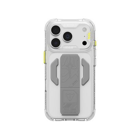 Чехол для iPhone 18 Pro Skinarma Helio Ce (Mag-Charge + Grip-Stand) Clear