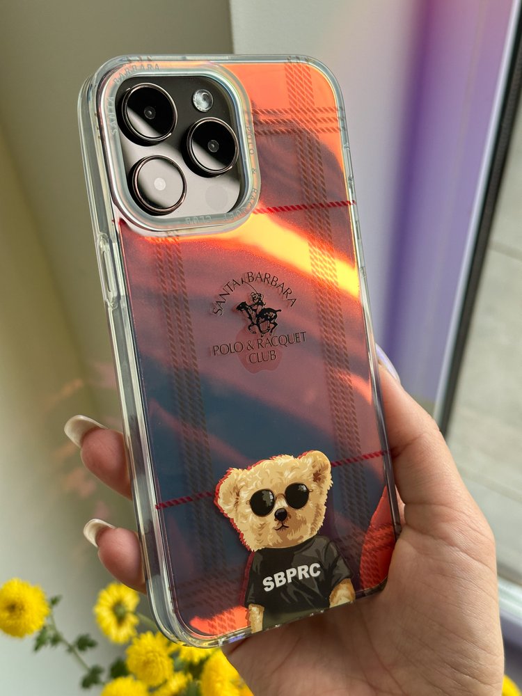 Чехол Santa Barbara Polo Naldo Bear для iPhone 14 Pro Crystal Clear