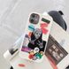 Чохол для iPhone 14 Pro Collage Labels Mona Lisa Білий + захист камери
