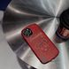 Кожаный красный чехол "Bearbrick Kaws" для iPhone 11