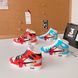 Силиконовый 3D чехол "Кроссовок Nike" для Apple Airpods 1/2 бело-голубого цвета