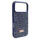 Чехол для iPhone 13 Pro Max со стразами Swarovski Blue