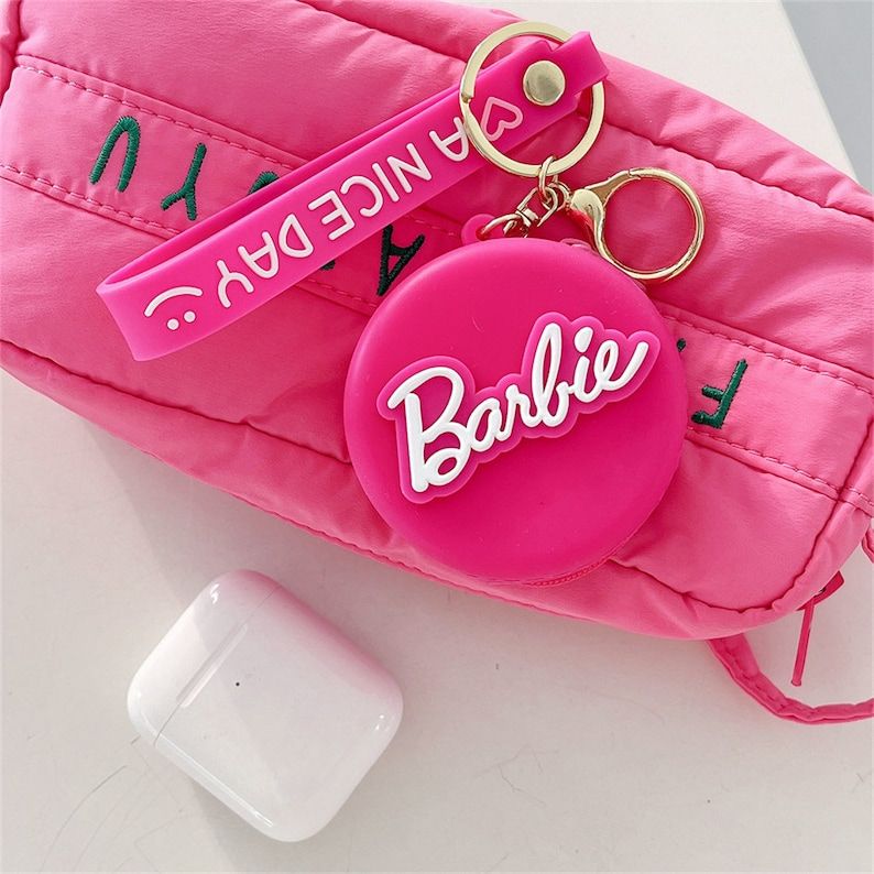 Універсальний чохол-сумка Barbie для Apple Airpods Рожевий
