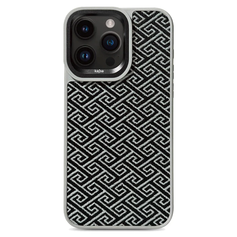 Чехол для iPhone 15 Pro Kajsa Preppie Collection - Sunken Back Case Light Gray
