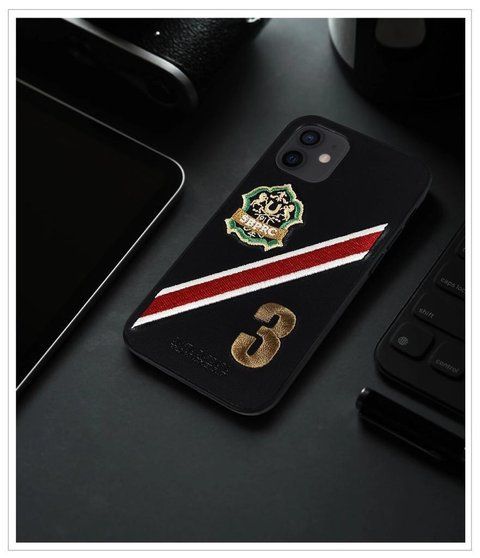 Чехол для iPhone 12 Third Series Genuine Santa Barbara Polo Черный