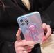 Чехол с 3D-дизайном Kaws Holiday для iPhone 13 Фиолетовый
