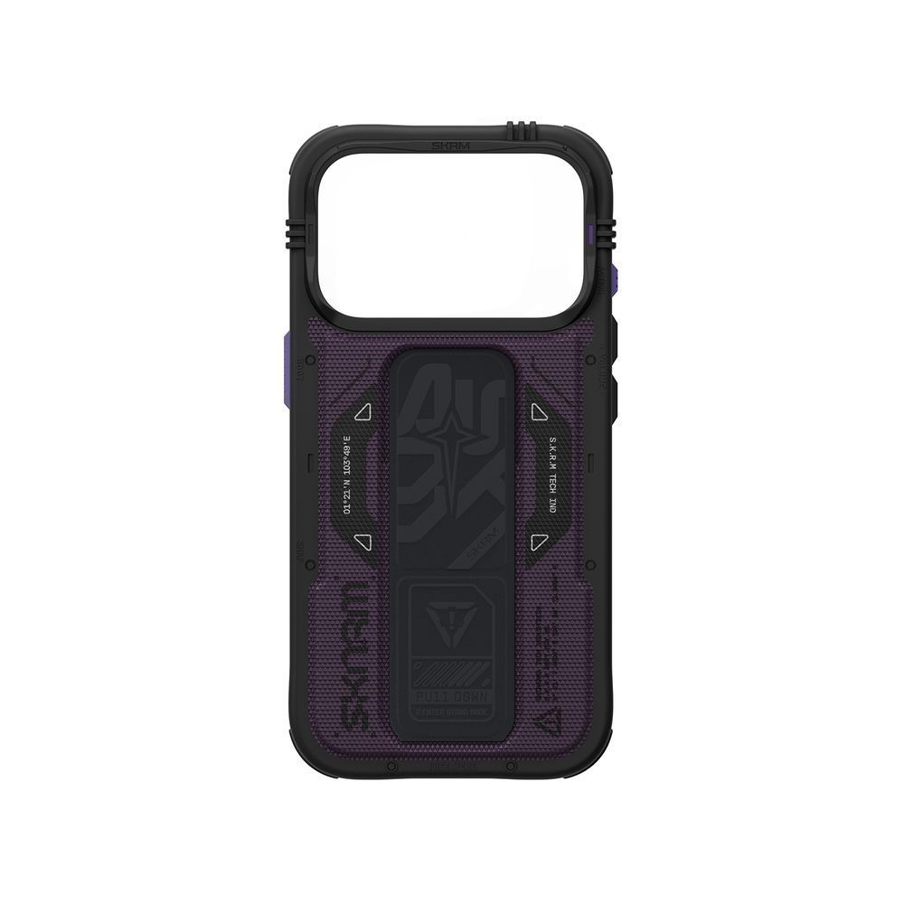 Чехол для iPhone 18 Pro Skinarma Phantom (2026) (Mag-Charge + Grip-Stand) Burgundy