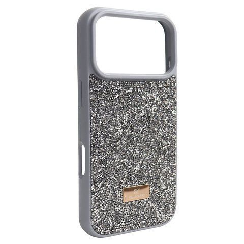 Чохол для iPhone 13 Pro Max зі стразами Swarovski Gray