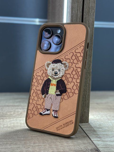 Чехол для iPhone 14 Santa Barbara Polo Bear Crete Коричневый