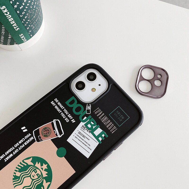 Черный чехол Starbucks для iPhone 11 Pro Max с защитой камеры