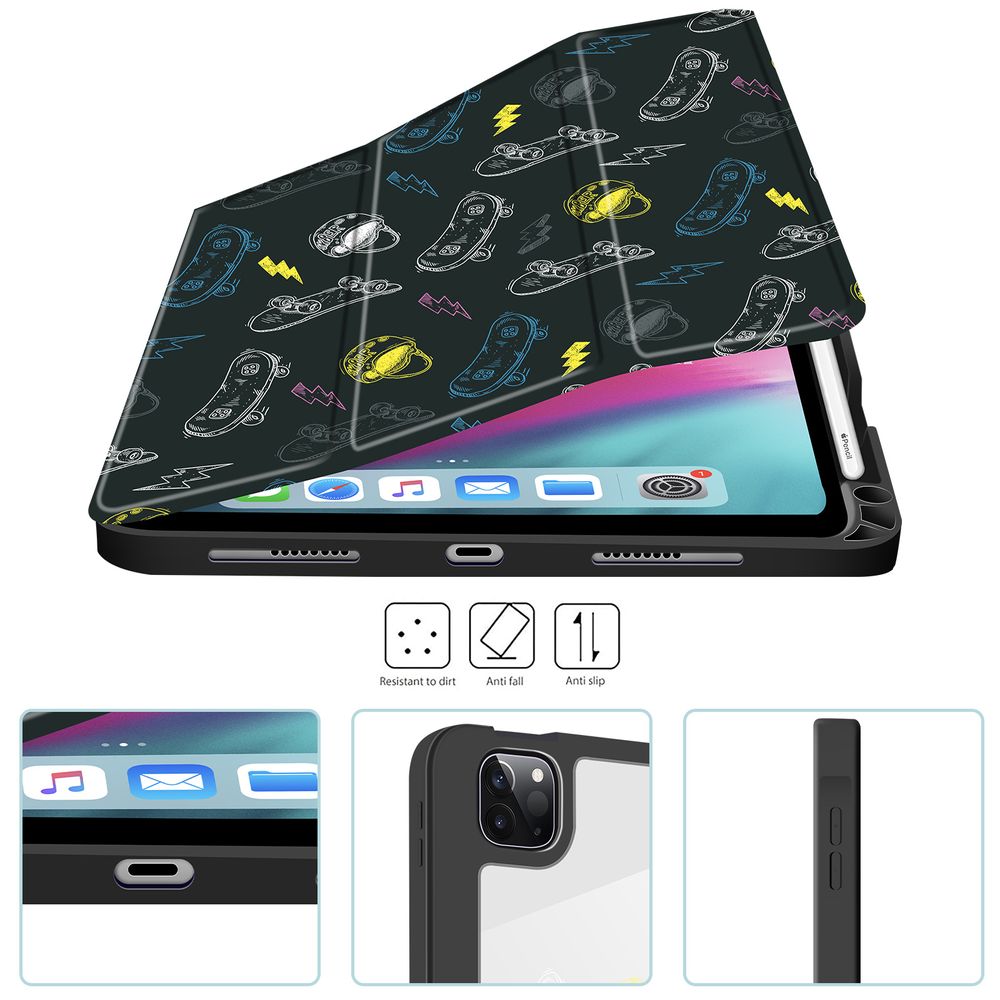 Чохол-книжка для iPad Pro 10.5/Air 3 10.5" Чорний зі скейтом Magnetic Case
