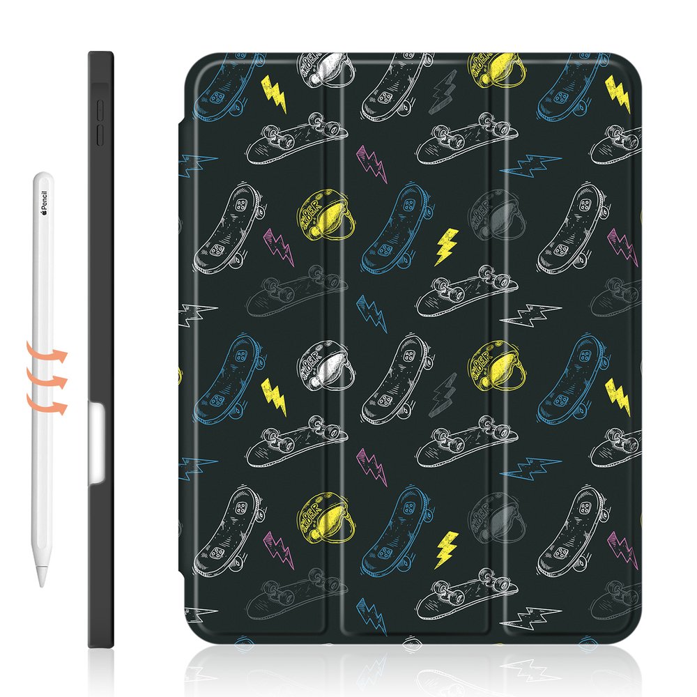 Чехол-книжка для iPad Pro 10.5/Air 3 10.5" Черный со скейтом Magnetic Case