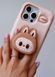 Чехол 3D Labubu с подставкой для iPhone 16 Pro Max Pink
